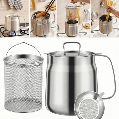 Stainless Steel Deep Fryer Pot