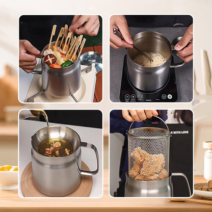 Stainless Steel Deep Fryer Pot