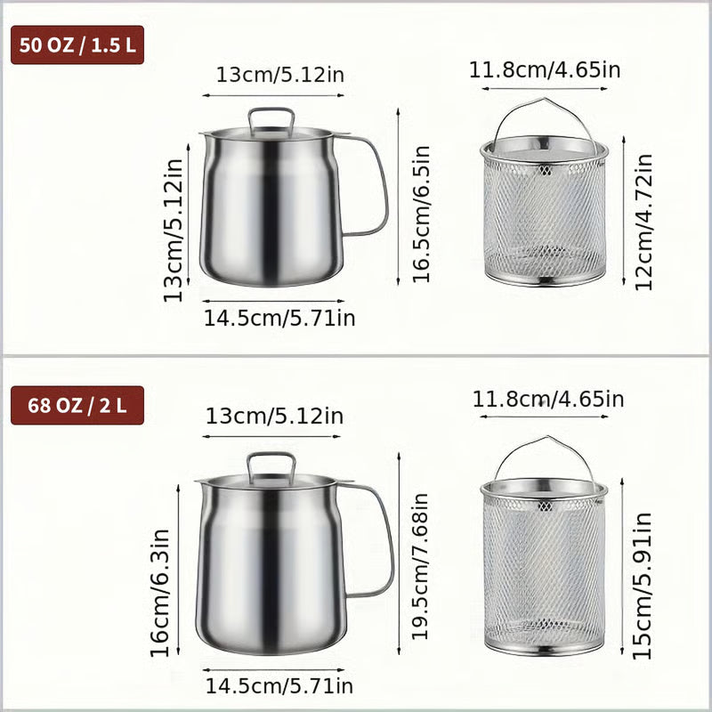 Stainless Steel Deep Fryer Pot