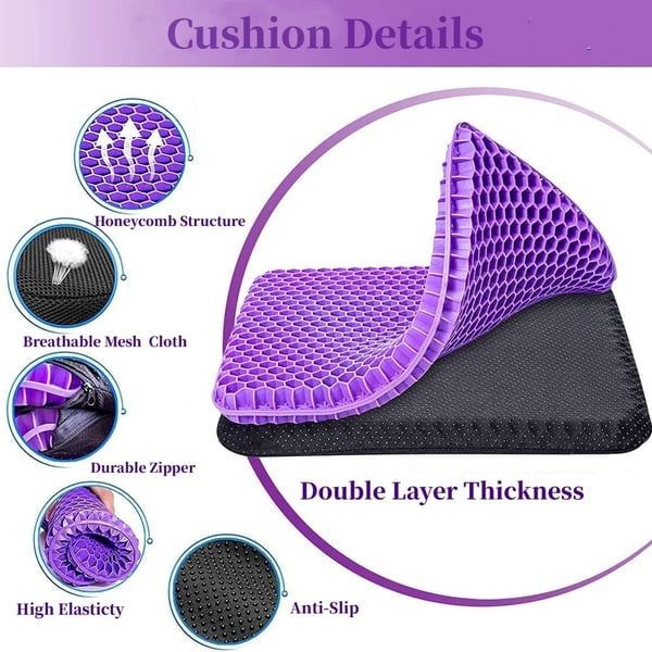 Silicone Gel Seat Cushion for Long Sitting
