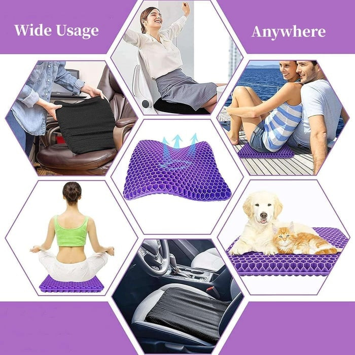 Silicone Gel Seat Cushion for Long Sitting