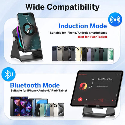 5-in-1 Wireless Speaker with Adjustable Phone Stand