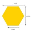 Hexagon Style Acrylic Mirror - Modern Home Decoration [13 pieces]